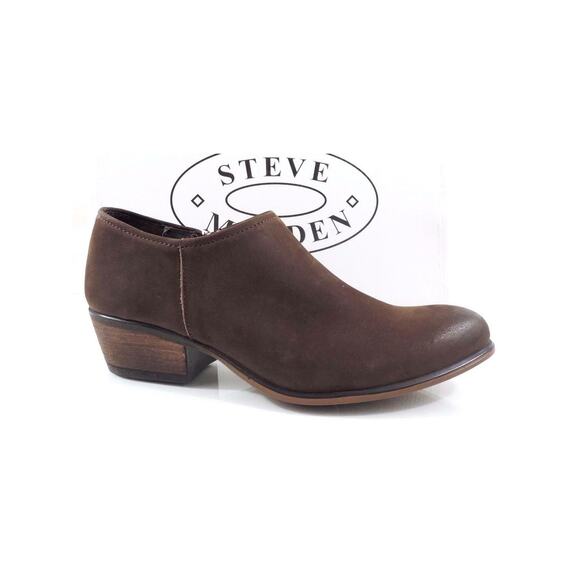 Steve Madden Shoes - Women's Shoes Steve Madden KATYY KATY Ankle Boots Booties Brown Nubuck Size 9.5